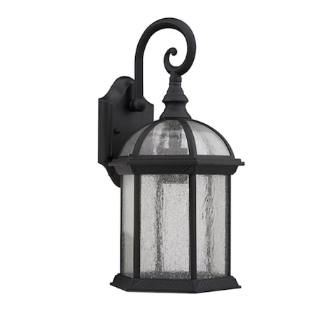 Supershine 16 in. Lighting Havana Divine Transitional 1 Light Black Outdoor Wall Sconce - Textured Black SU207138